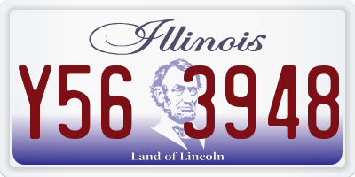 IL license plate Y563948