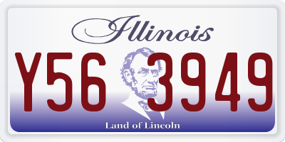 IL license plate Y563949