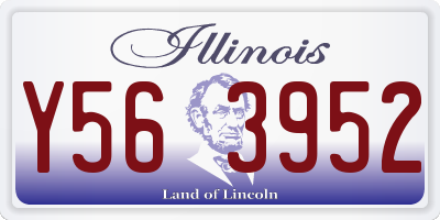 IL license plate Y563952