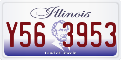 IL license plate Y563953