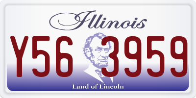 IL license plate Y563959