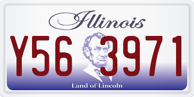 IL license plate Y563971