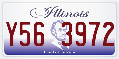 IL license plate Y563972