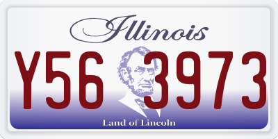 IL license plate Y563973