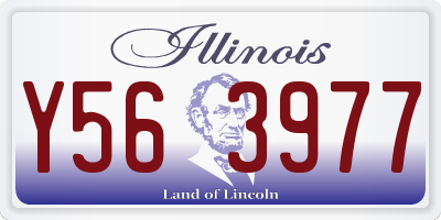 IL license plate Y563977