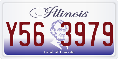 IL license plate Y563979