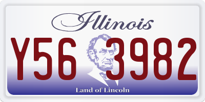 IL license plate Y563982