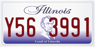 IL license plate Y563991