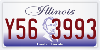 IL license plate Y563993