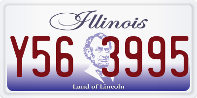 IL license plate Y563995