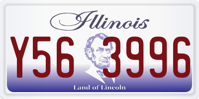 IL license plate Y563996