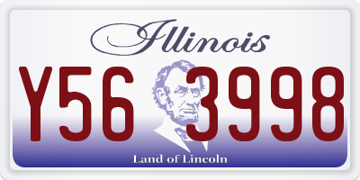 IL license plate Y563998