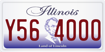 IL license plate Y564000