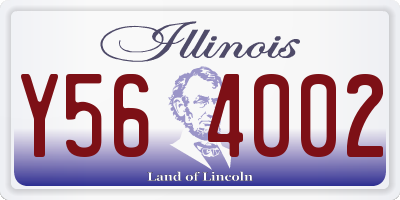 IL license plate Y564002