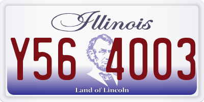 IL license plate Y564003