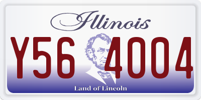 IL license plate Y564004