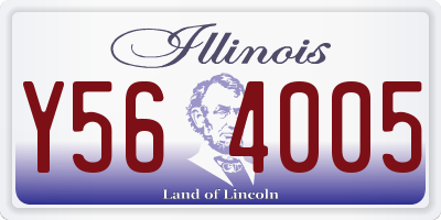 IL license plate Y564005