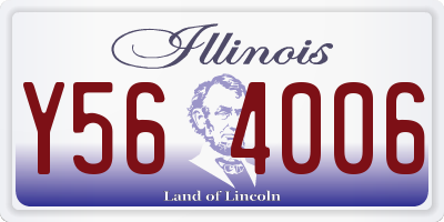 IL license plate Y564006