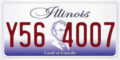 IL license plate Y564007