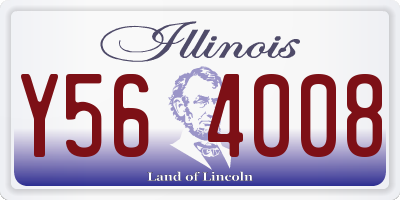 IL license plate Y564008