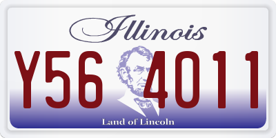 IL license plate Y564011