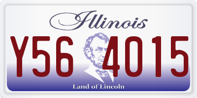 IL license plate Y564015