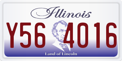 IL license plate Y564016