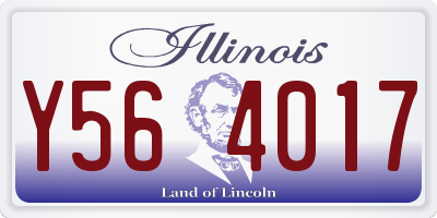 IL license plate Y564017