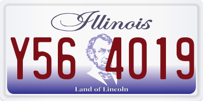 IL license plate Y564019