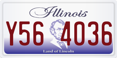 IL license plate Y564036