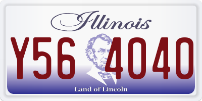 IL license plate Y564040