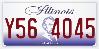 IL license plate Y564045