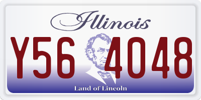 IL license plate Y564048