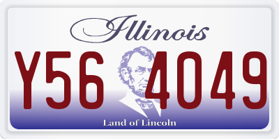 IL license plate Y564049