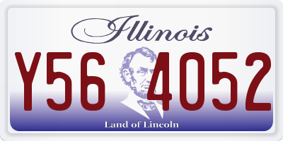 IL license plate Y564052