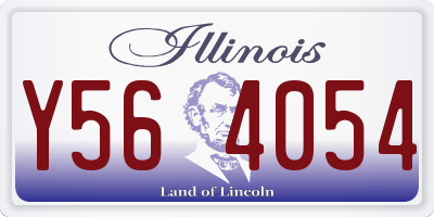 IL license plate Y564054