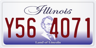 IL license plate Y564071
