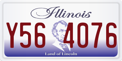 IL license plate Y564076