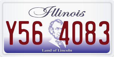 IL license plate Y564083
