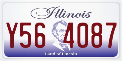IL license plate Y564087