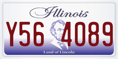 IL license plate Y564089