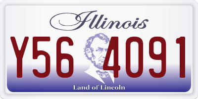 IL license plate Y564091