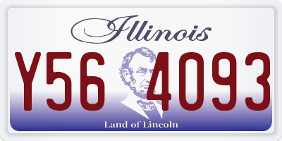 IL license plate Y564093