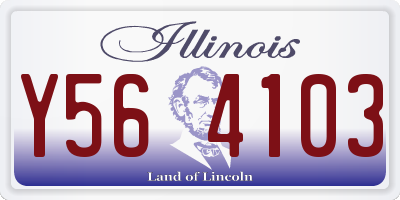 IL license plate Y564103