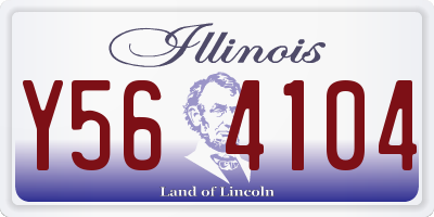 IL license plate Y564104