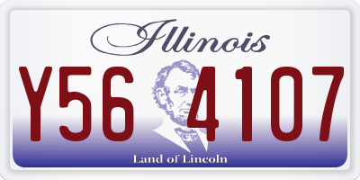 IL license plate Y564107