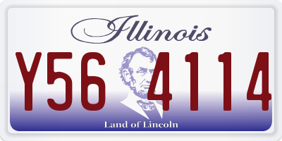 IL license plate Y564114