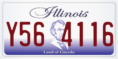 IL license plate Y564116