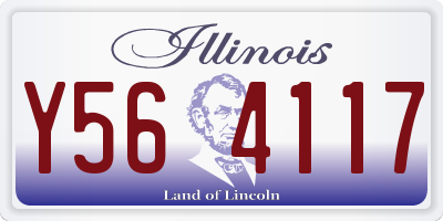IL license plate Y564117