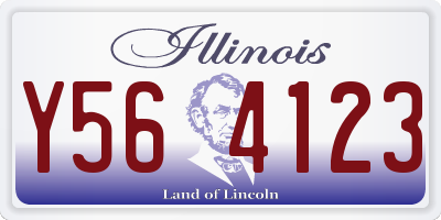 IL license plate Y564123